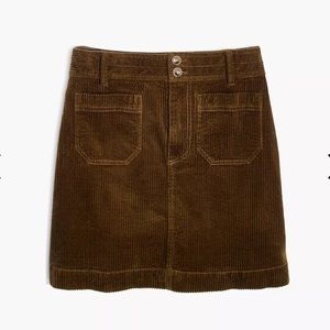 Madewell Corduroy Mini Skirt